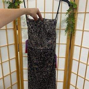 Glamorous Strapless Sequin Dress